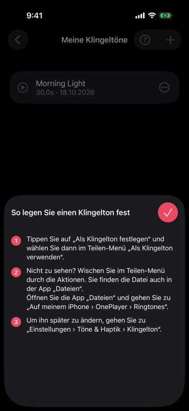 So legen Sie einen Klingelton fest