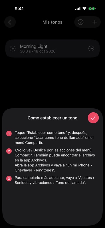 Cómo establecer un tono