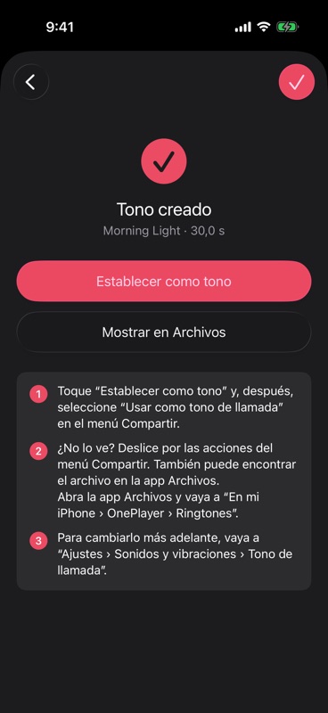 Tono creado